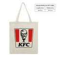 thumbnail image 2 of Canvas Tote Bag Anime Blanket Gifts KFC Primary Brand Logo, 2 of 8
