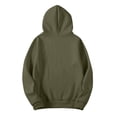 thumbnail image 4 of Textilo Womens Hoodies Long Sleeve Hooded Sweatshirts with Pocket Solid Color Sweaters Pullover Y2k Fall Winter 2026 Comfy Casual Clothes,Camouflage Green 3XL, 4 of 6