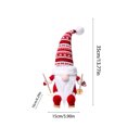 thumbnail image 3 of JoyMoreHome Christmas Faceless Gnome Dolls Christmas Desktop Decorations,Handmade Plush Faceless Doll for Christmas Ornaments,Home Table Dwarf Elf Plush Gnomes Decor Party Favors, 3 of 6