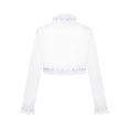 thumbnail image 4 of DPOIS Kids Girls Long Sleeve Sparkle Bolero Cardigan Open Front Shrug White 14, 4 of 7