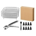 thumbnail image 1 of Three layer Stackable Mesh Stainless steel Dehydration Rack for Air Fryers, 1 of 10