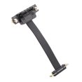 thumbnail image 3 of Extension Cable, PE+tinned Copper+TPE Dual Vertical 90 Direction Design Low Attenuation Easy To Install Ethernet Cable  for  Adapter for Server, 3 of 8
