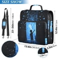 thumbnail image 2 of FORMRS Zipper Binder with Shoulder Strap 2-inch Ring 500 Sheet Capacity File Bag, Blue Butterfly, 2 of 5