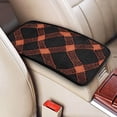 thumbnail image 3 of Car Handrails Box Pad 12.6 X 7.5 In Waterproof Non-Slip Wear-Resisting Durable Breathable Strong Tensile And Tensile Stretch Argyle Plaid Darksalmon_3, 3 of 7