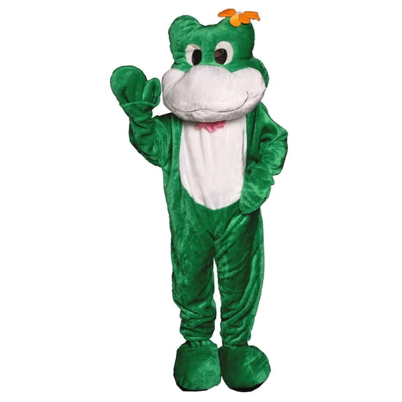 Dress Up America Adult Frog Mascot Costume - One Size Fits Most