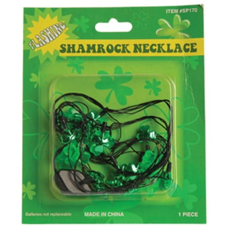 FLASHING SHAMROCK NECKLACE, SOLD BY 18 PIECES