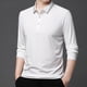 thumbnail image 5 of Blusa y camisa de manga larga con cuello vuelto para hombre, pijama deportivo para el hogar, camiseta de color liso, blusa deportiva de poliéster para hombre, 5 of 5