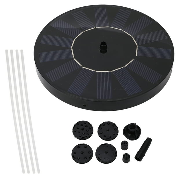 Bomba de Fuente solar Jadeshay 7 V 1,5 W con Boquillas Fuente de agua panel solar
