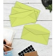 thumbnail image 3 of Ultra Lime Bright Color #10 Envelopes - Great for Mailing Letters, Business Memos, Invitations, Invoices, Bills | 4 1/8" x 9 1/2" | 50 Envelopes, 3 of 5