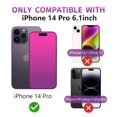 thumbnail image 2 of Protector de pantalla Jephuwneh para iPhone 14 Pro, paquete de 2 unidades, 6.1 pulgadas, degradado, 2 of 7