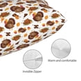 thumbnail image 3 of Cauagu Turkey And Thanksgiving3 Print Pillow Covers with Envelope Closure,1PC Pillow Cases Decorative Pillow Case for Bed & Couch, Pillows Not Included-16"x24", 3 of 6