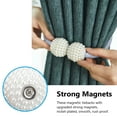 thumbnail image 4 of Amerteer 8 PCS Magnetic Curtain Tiebacks Clips Decorative Rope Holdbacks, Drapery Tie Backs Weave Holder for Window Draperies Hold Curtains Drape Ties Backs 16 inch Holdback, 4 of 7
