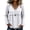 White, variant on Casual Blouses for Women – V-Neck Linen Blend Long Sleeve Top, Lightweight Fall Outfit Shirt,Black S
