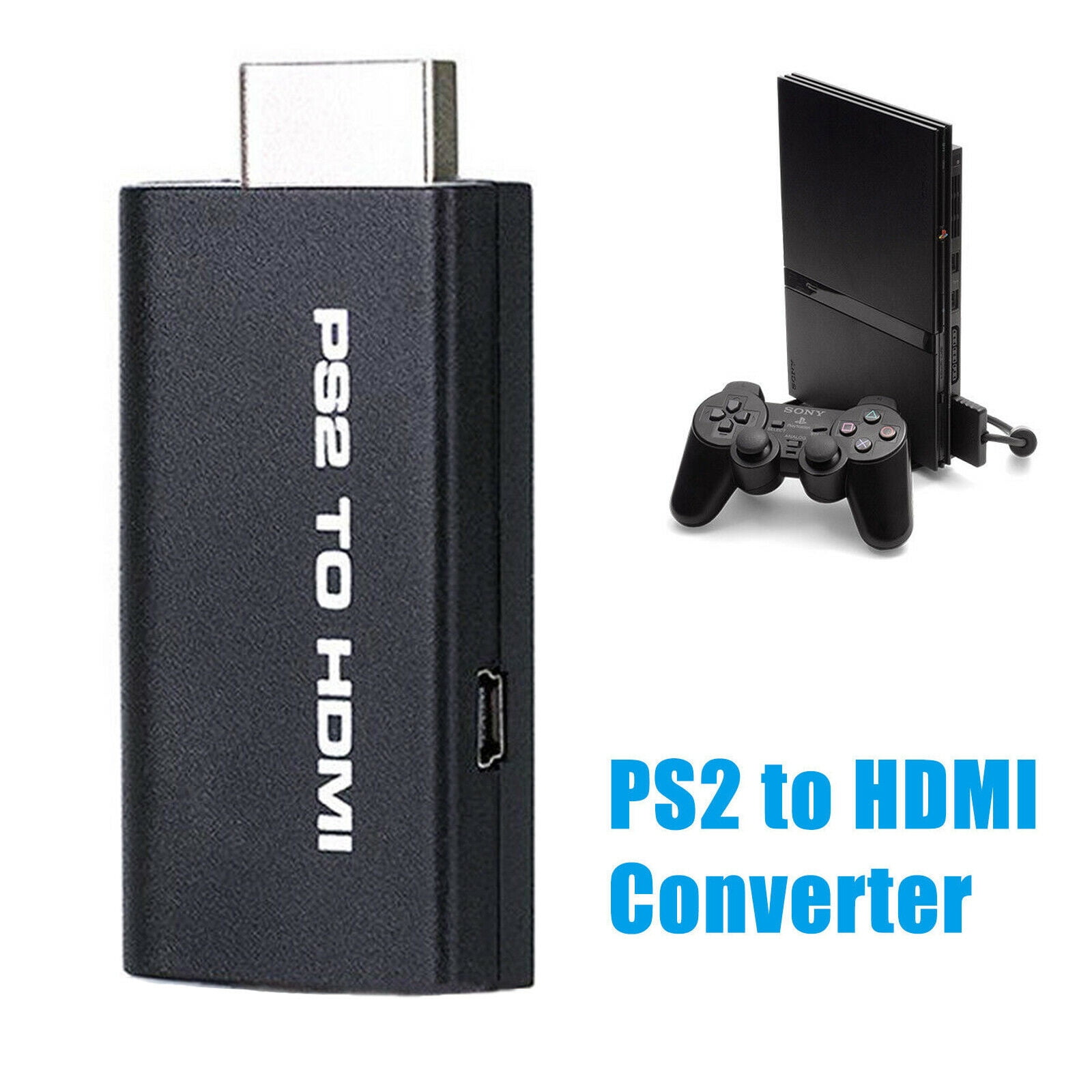 Playstation 2 PS2 To HDMI-Compatible Adaptor CableRCA HD AV Audio Video U1  T4C9