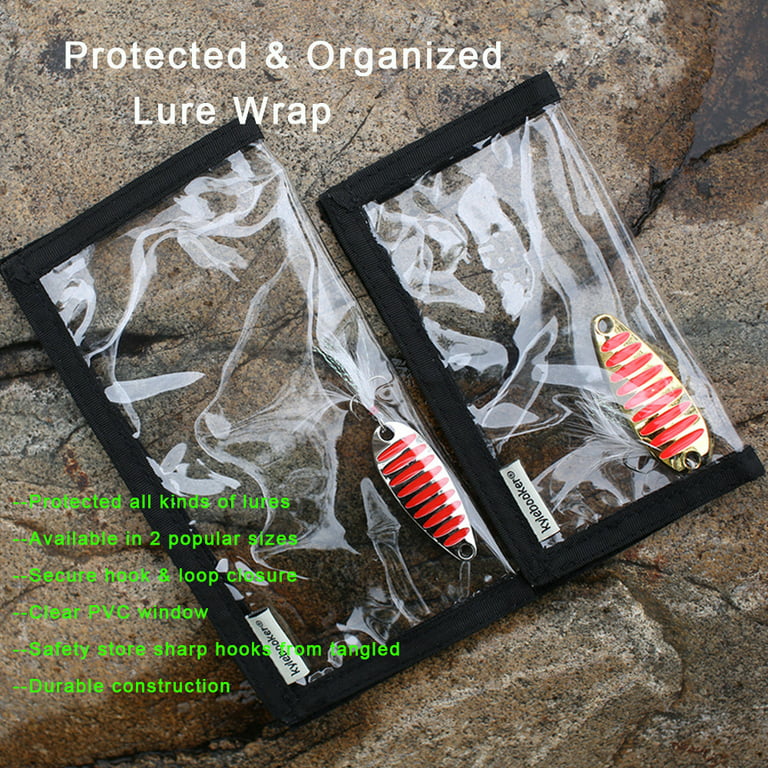 Fishing Lure Wraps Clear PVC Protective Covers (4 Pack) 