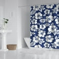 thumbnail image 3 of Peony and Rose Floral Pattern Shower Curtain 72x84, Romantic Botanical Aesthetic Design with Hooks, 3 of 5