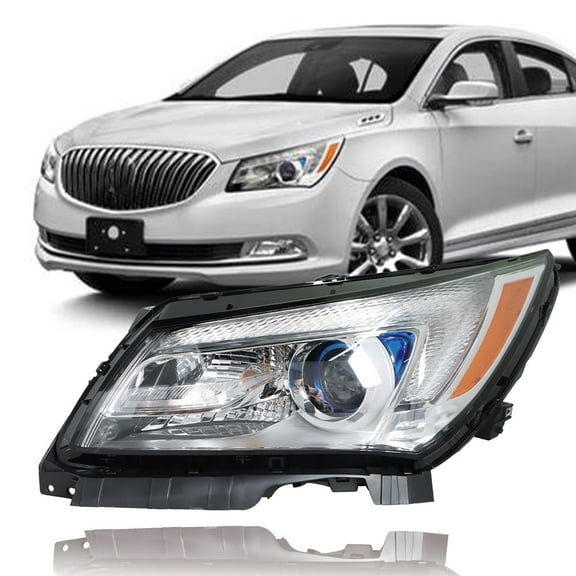 OTTULUR Replacement for 2014 2015 2016 Buick LaCrosse Headlamp LED Tube Projector Headlight Left Driver Side GM2502393