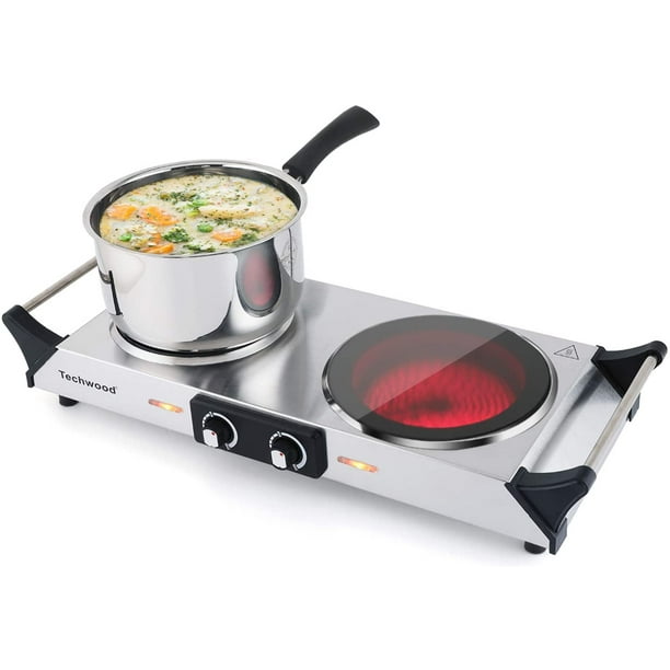 Techwood Hot Plate Portable Electric Stove 1800W Countertop Infrared