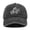 Washed Black, variant on Unisex Washed Cotton Baseball Cap, Gone Fishing Lettering with Fish & Fishing Hook Embroidered Low Profile Dad Hat, Adjustable Outdoor Sun Protection Hat for Fisherman