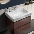 thumbnail image 2 of CITTANEO 24 Inch Floating Bathroom Vanity with Sink, Modern Bathroom Cabinet in Walnut, 2 of 7