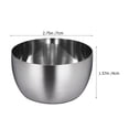 thumbnail image 2 of OUNONA Set of 2 Round Stainless Steel Salad Bowls with Clear Lids, Ideal for Parties and Everyday Use, 2 of 8