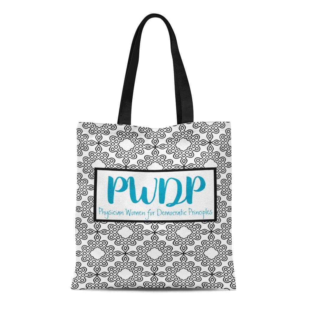 NUDECOR Canvas Tote Bag Physician Pwdp Reusable Contemporary Women