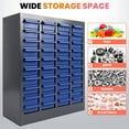 thumbnail image 5 of 40-Drawer Plastic Parts Cabinet - Bolt and Nut Tool Storage Cabinet Drawers for OrganizeNuts Bolts Screw Nail Bins Garage, Classroom, Utility Room, 5 of 8