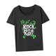 thumbnail image 5 of Camiseta para mujer Verano Transpirable Elegante Mujer Verano Tops para Camping Playa Gris, 5 of 7