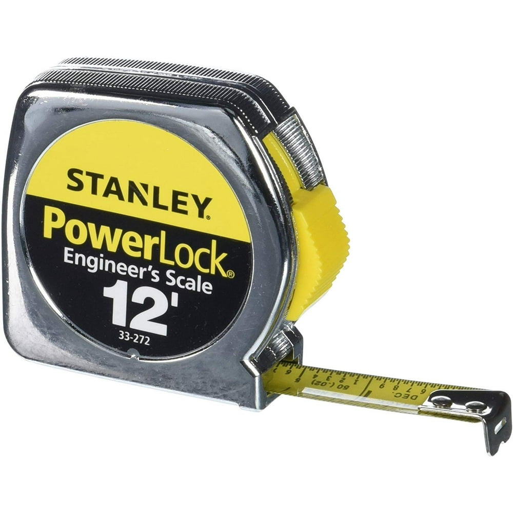 Stanley 33272 12by1/2Inch HeavyDuty Powerlock Engineer’s Scale