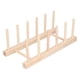 thumbnail image 2 of Escurridor de platos de madera, escurridor de platos de bambú, ligero, diseño aerodinámico, 2 of 12