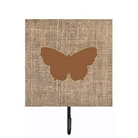 

Carolines Treasures BB1045-BL-BN-SH4 Butterfly Burlap and Brown Leash Or Key Holder