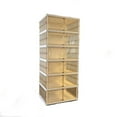 thumbnail image 1 of TOYTEXX Foldable 6-Tier Shoe Cabinet, 104 cm Stackable Organizer for Closet, 1 of 5