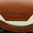 thumbnail image 5 of Pre-Owned Gucci GG Denim Horsebit 1955 Shoulder Bag 625615 Indigo Blue Brown Canvas... (Good), 5 of 8