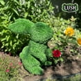 thumbnail image 5 of Lush Estate Turf Topiary Rabbit, 13", Lifelike Artificial Grass Decor, 5 of 6