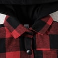 thumbnail image 5 of Gibobby Abrigos de invierno para niños y niñasNiños pequeños bebés niñas niños otoño invierno cálido grueso estampado algodón manga larga abrigo cárdigan(Rojo, 2-3 Años), 5 of 5