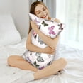 thumbnail image 3 of KLL Beautiful Butterfly Pattern Silk Pillowcase for Hair and Skin Standard Size 20"X 30" Soft Breathable Pillow Covers for Sleeping, 3 of 6