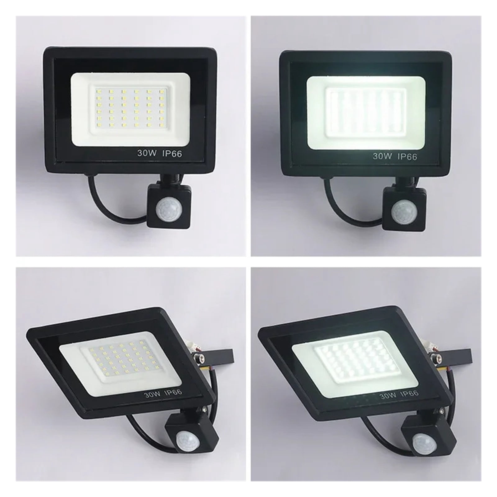 LED Floodlights 100W 50W 30W 20W 10W PIR Mot Sensor IP66 Waterproof LED Hanging Exterior Outdoor Wall Lamp Spotlight - Wide Angle Beam