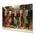 thumbnail image 2 of Designart "Tribes Dogon African Mask III" African Tribes Metal Wall Art, 2 of 5