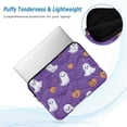 thumbnail image 2 of FORMRS 13-13.3 inch Laptop Sleeve Case Soft Carrying Quilted Computer Bag Cover, Halloween Purple Ghosts, 2 of 7