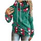 thumbnail image 4 of Sudaderas Navideñas Moda Navideña Mujer Imprimir Manga Larga Cómodo Transpirable Tops Con Capucha Cordón Odeerbi ODB121726, 4 of 7
