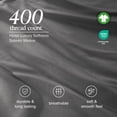 thumbnail image 6 of Bare Home Organic Sateen Sheet Set - 400 Thread Count - 100% Organic Cotton - 4 Piece - Queen, Gray, 6 of 10