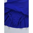 thumbnail image 7 of CHICTRY Girls Shiny Rhinestone Ballet Leotard Dress Tulle Skating Costume Blue 14, 7 of 7