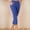 Blue, variant on FAHXNVB Capri Pants for Women with Pockets Elastic Waist Comfort Classic Chic Cropped Work Pants 2025 Lightweight Slim Fit Trousers
