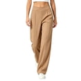 thumbnail image 2 of akafmk Womens Wide Leg Sweatpants Front Pleated Elastic Waist Sweatpants with Hidden Pockets Fall Winter Casual Workout Sweatpants, Size M, 2 of 5