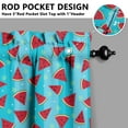 thumbnail image 5 of Kitchen Curtains 36 Inch Short - 3 Panel Set Watermelon Print, Rod Pocket Window Curtains 100% Polyester, Tropical Fruit Valance for Farmhouse, Cafe, Living Room, Bedroom, Easy Wash, 5 of 6