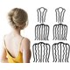 thumbnail image 1 of 6 peines laterales para el pelo, pinza para el pelo, horquilla para moño, peines en forma de U para mujeres y niñas, 1 of 5