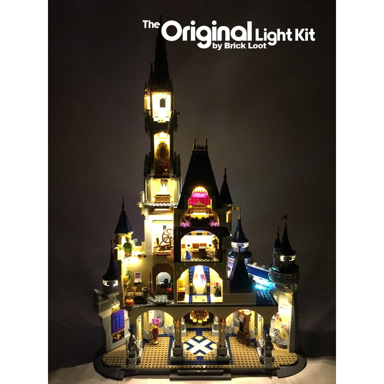 slap af Vær modløs jævnt Brick Loot Deluxe LED Lighting Kit for Your LEGO Disney Castle Set 71040 ( LEGO set not included) - Walmart.com