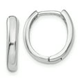 thumbnail image 1 of 14k White Gold Hinged Hoop Earrings Round, 1 of 8