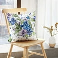thumbnail image 5 of LALILO Throw Pillow Covers Beautiful Colorful Watercolor With Flowers Cushion Cover 18" x 18", 2 Pack, 5 of 6