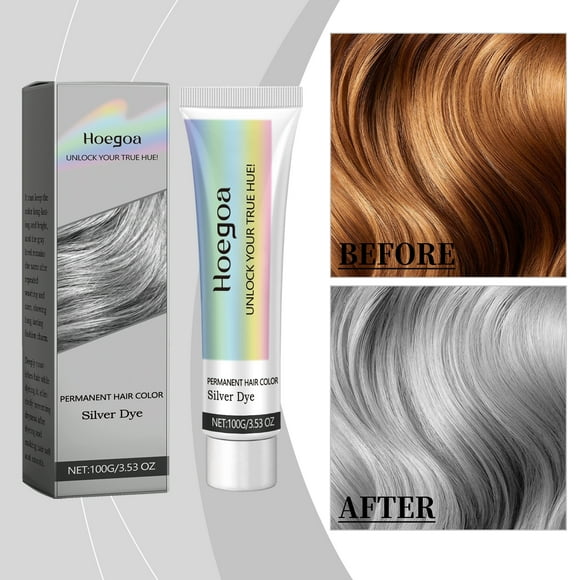 Hoegoa-Crema para el cabello gris, hidratante de larga duración, extracto de planta nutritiva, cuidado del cabello, Color de cabello moderno, peluquería,1 piezas